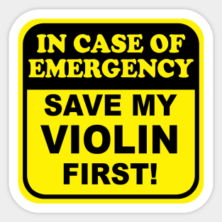 Save My Violin Sticker